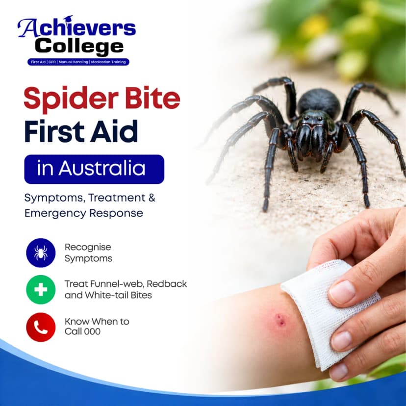 Spider Bite First Aid in Australia: Symptoms, Treatment & Emergency Response